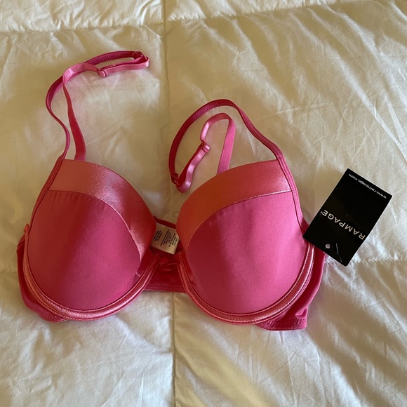 Rampage Push Up Bra 34B, Hot Pink, New with Tags - Picture 4 of 11